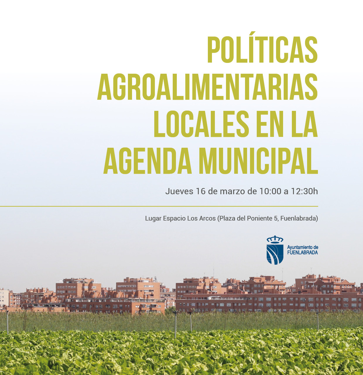 cartel jornadas politicas alimentarias locales